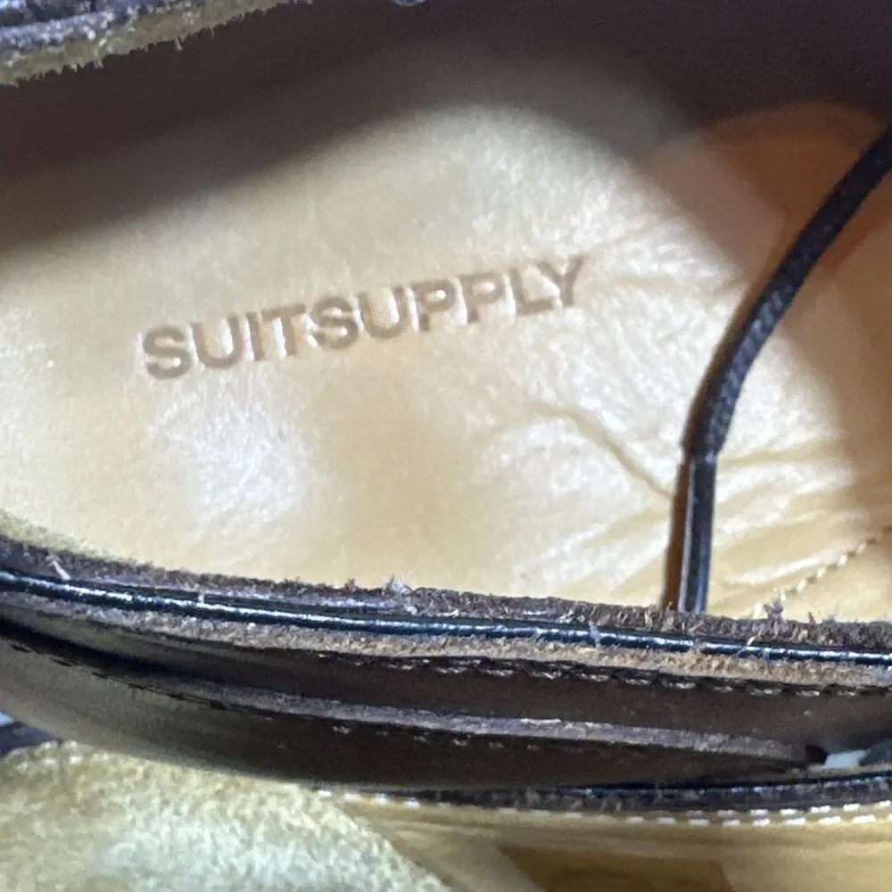 Suitsupply Men’s Dress Shoes 44.5 Cap Toe Cognac 11.5 M Oxford Fine Luxury